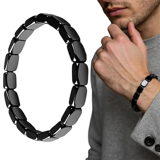 1/2pcs Hemys Hematite Bracelet for Men, 2026 New Hemios bracelet with Gift