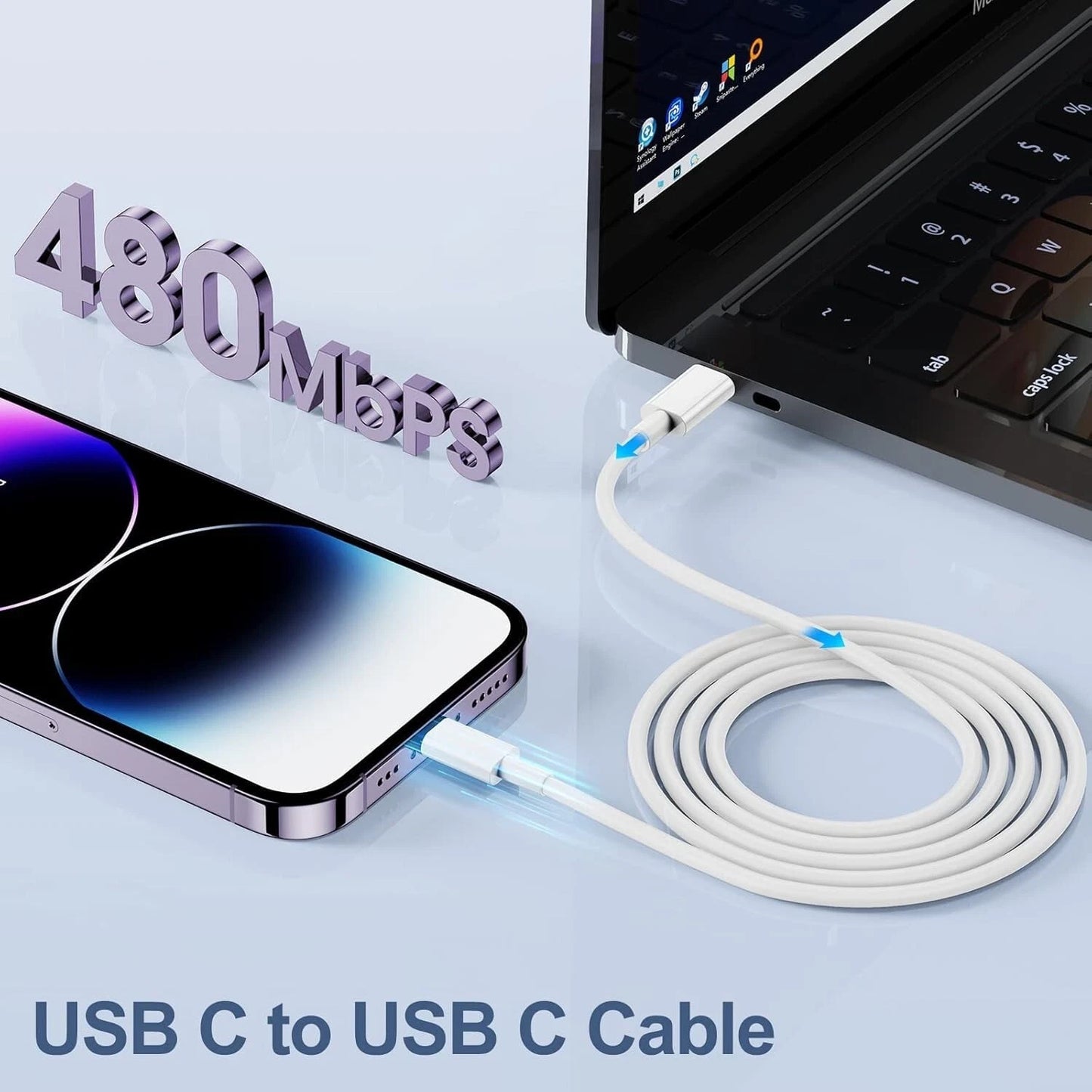 55W 4 Port USB-C PD Type-C Fast Charging Wall Plug USB C Charger Power Adapter