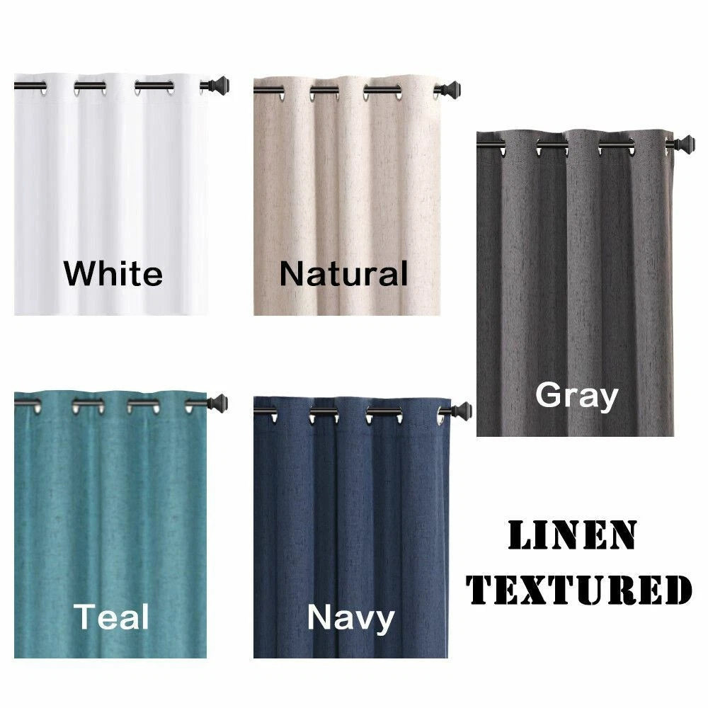 1 Panel Extra Wider 100% Blackout Curtain Thermal Insulated Drapes with Coating