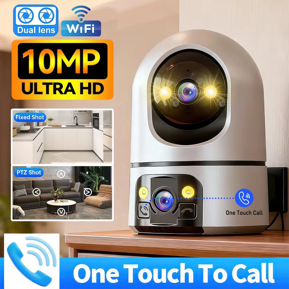Security Camera 2.4G WIFI Indoor Smart Home Baby Pet Monitor Night Vision Wired