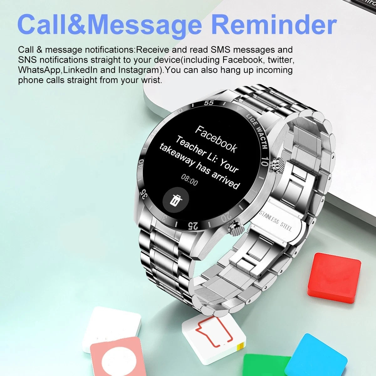 Bluetooth Call Smart Watch Waterproof Men Sport Full Touch Screen Smartwatch HOT