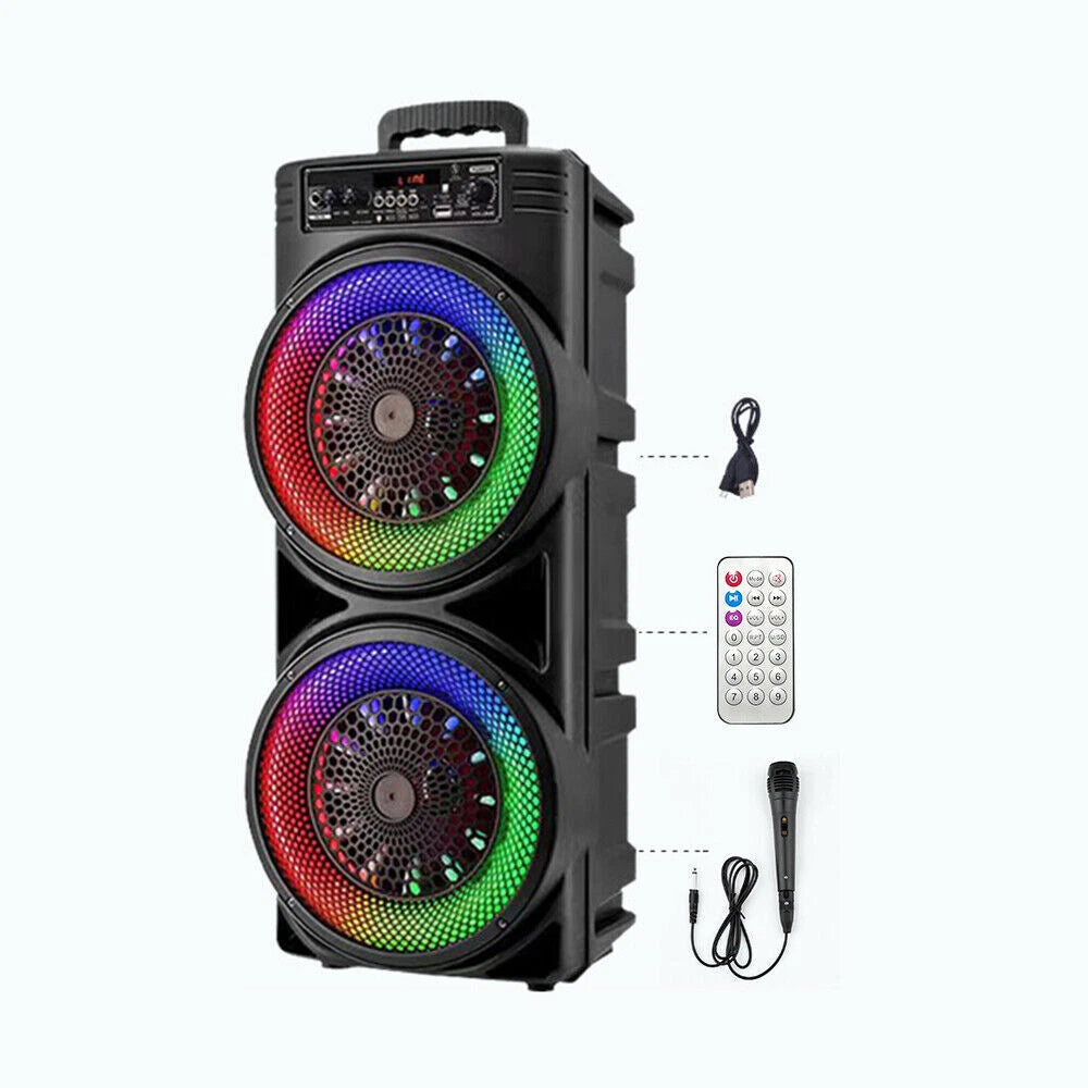 Wireless Bluetooth Party Speaker Subwoofer Heavy Bass Stereo Speaker Microphone
