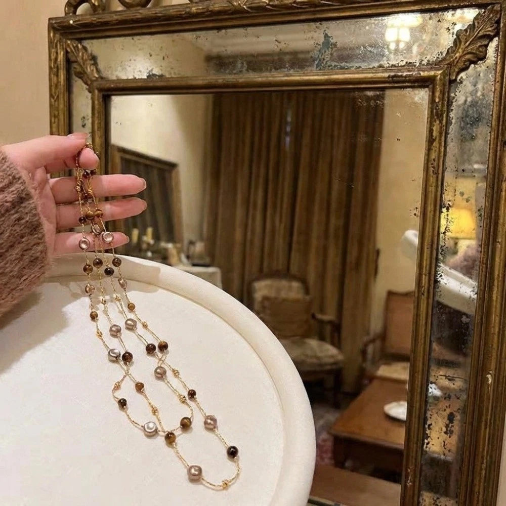 Colorful Long Sweater Chain Long Length Beaded Sweater Chain  Women's Jewelry