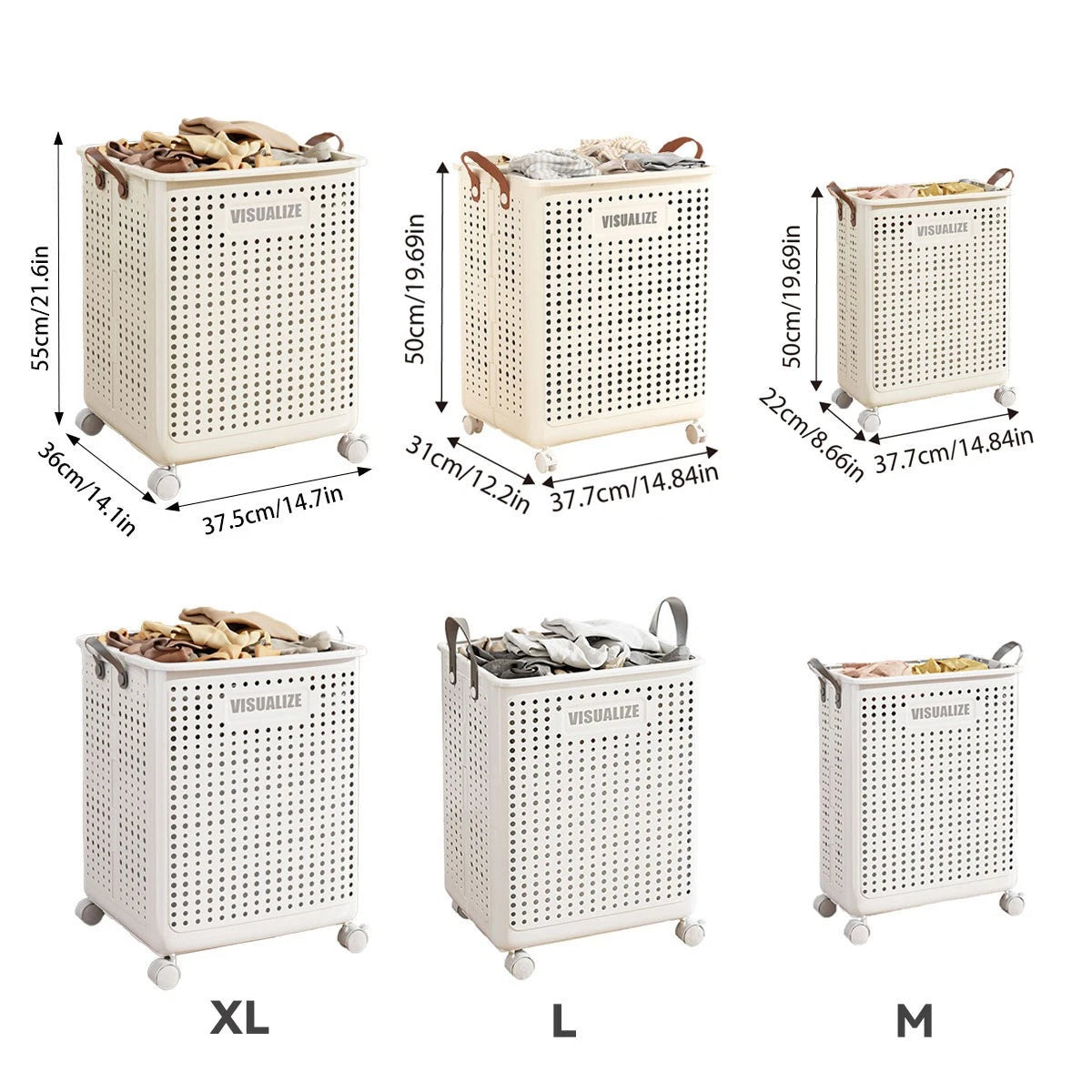 Folding Portable Laundry Basket Multifunctional Storage for Bathroom Household