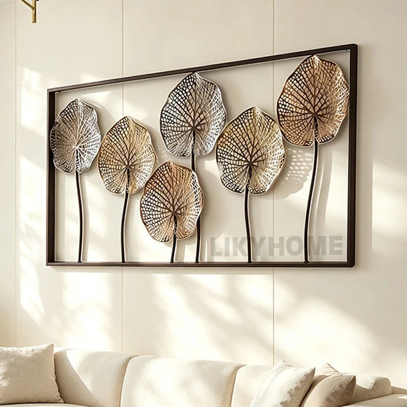 Large Floral Metal Wall Sculpture Hanging Art Home Patio Garden Decoration Decor