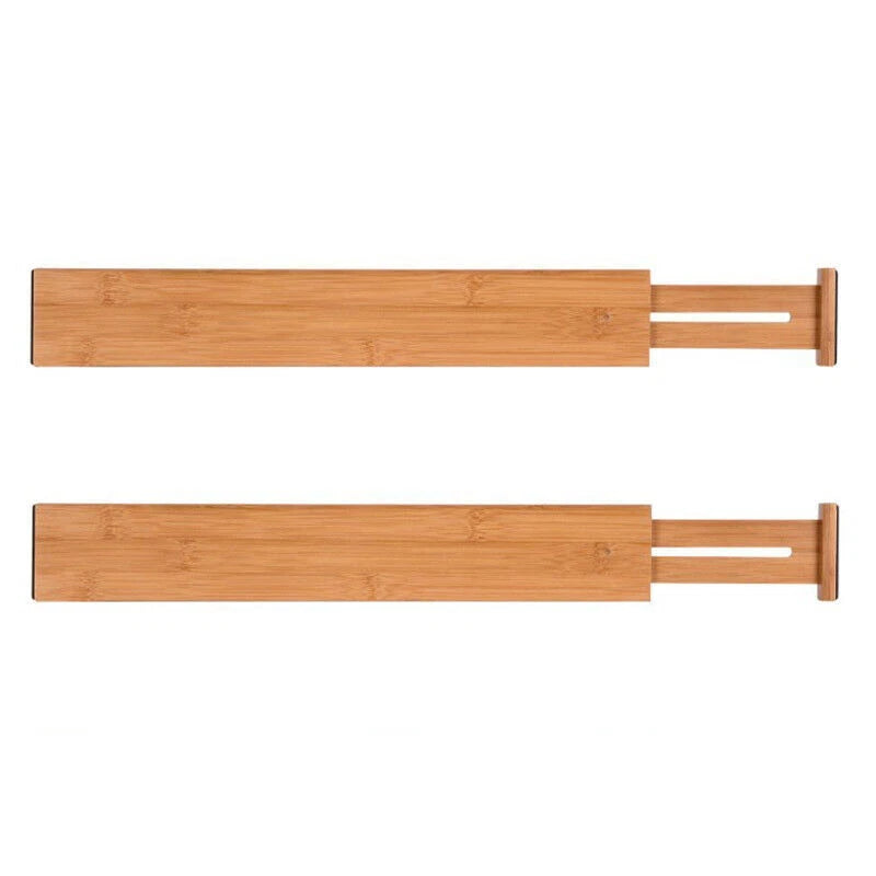 Expandable Drawer Divider PartitionStorage Organizer Clapboard Bamboo Adjustable