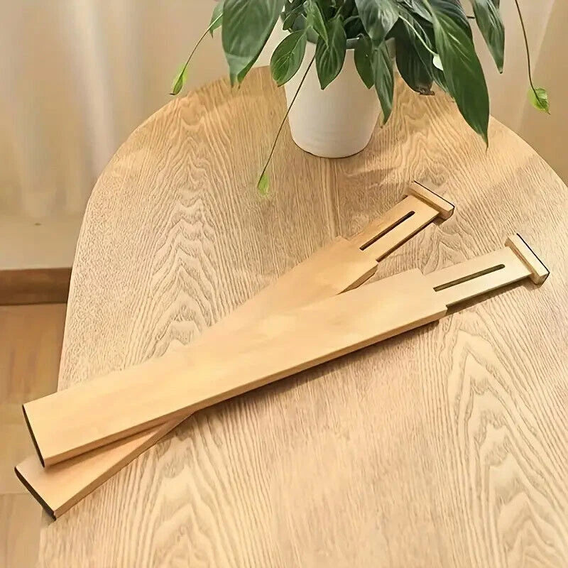 Expandable Drawer Divider PartitionStorage Organizer Clapboard Bamboo Adjustable