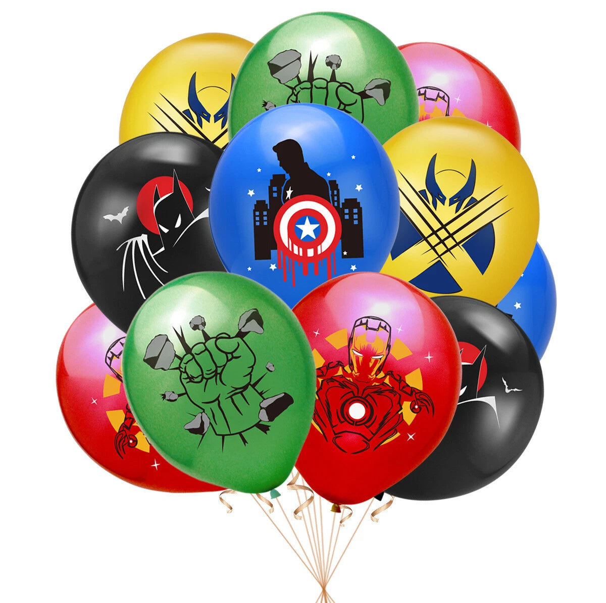 Superhero Marvel Avengers Party Supplies Balloons Banner Birthday Decorations
