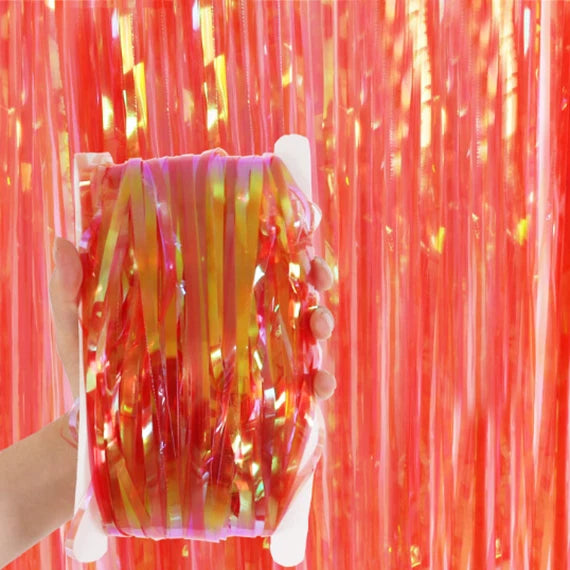 2M Metallic Fringe Tinsel Curtain Foil Backdrop Streamer Event Party Drop AUS