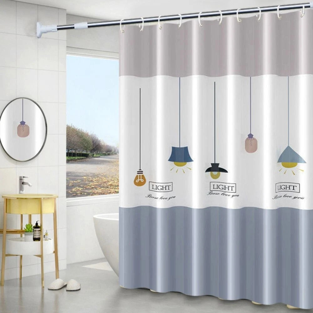 Mildew Proof Bathroom Curtain Waterproof Printed Shower Curtain