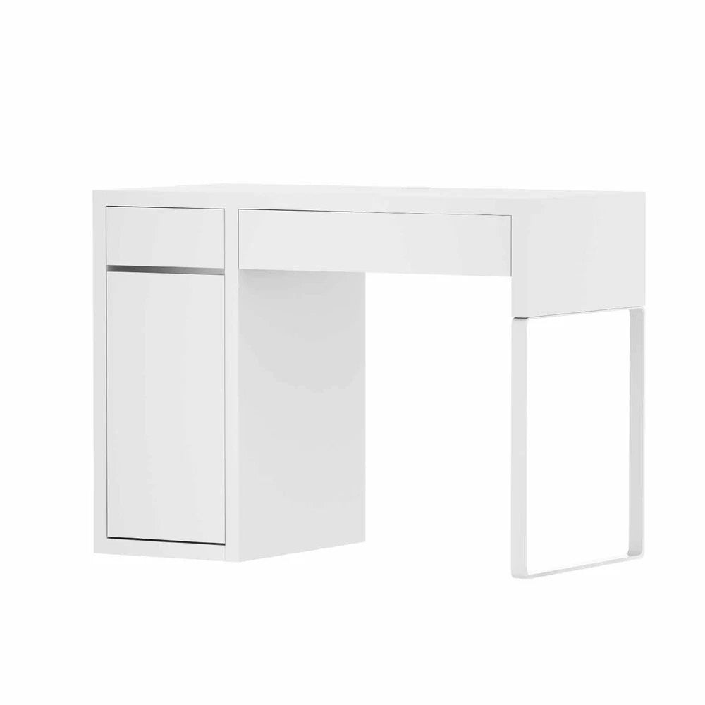 Artiss Computer Desk Drawer Cabinet Home Office Study Table White 105CM