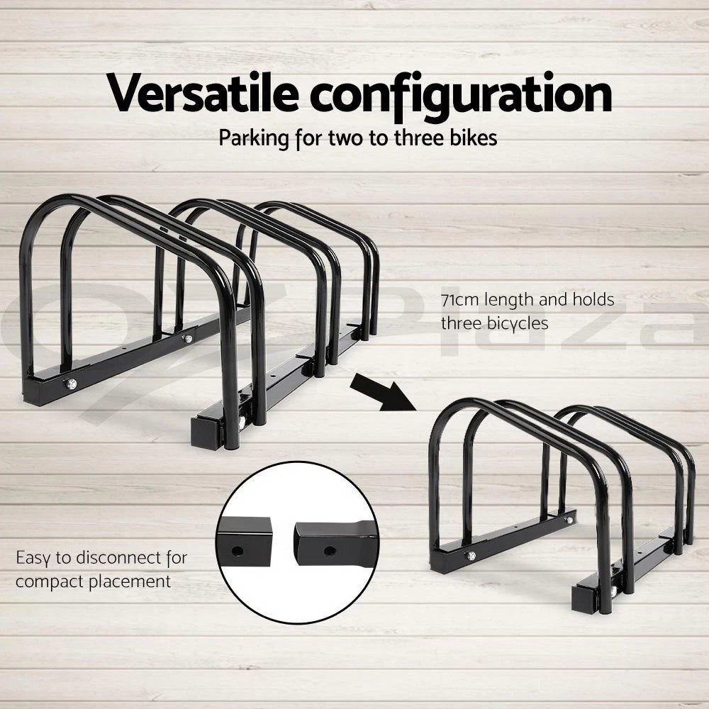 3 Bike Stand Rack Bicycle Floor Parking Holder Cycling Instant Storage Portable