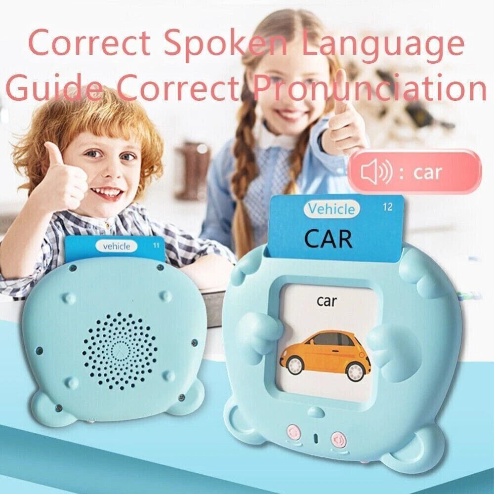 Talking Flash Cards for Toddlers Words Learning Toys Preschool Audible Game Toy