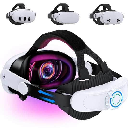 for VR Headset Accessories Adjustable Head Strap for Meta Quest 3s/3/2 Headstrap