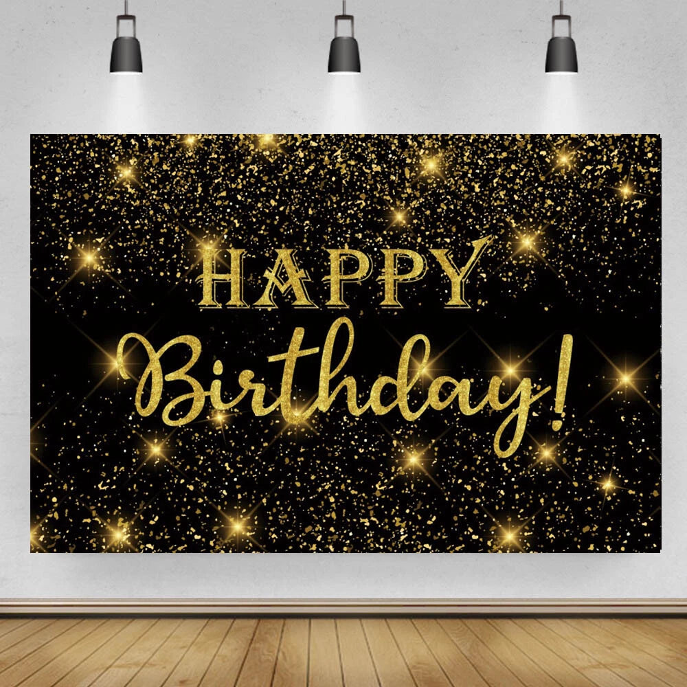 Happy Birthday Backdrop Banner Background Cloth Photo Props Party Decoration New