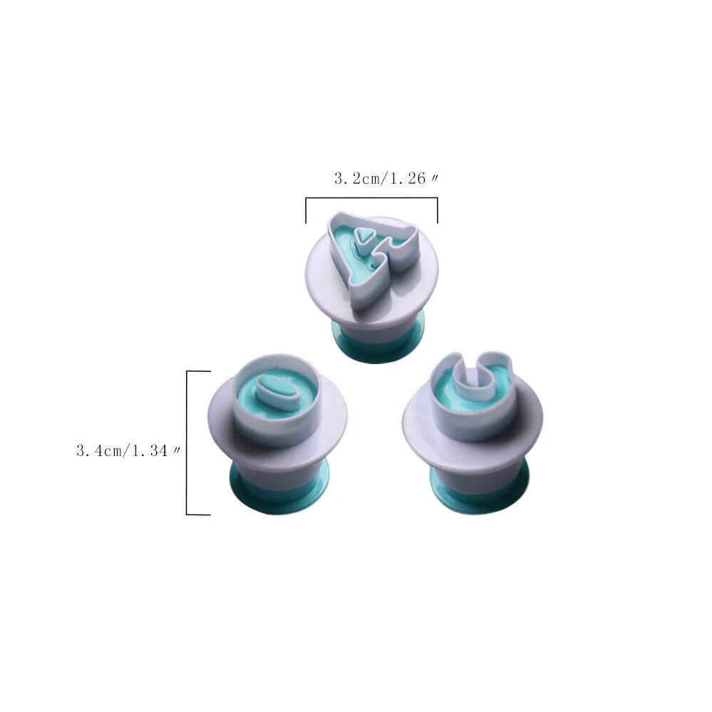 Alphabet Number Cutter Cake Decorating Mold Icing Mould Set Letter Fondant