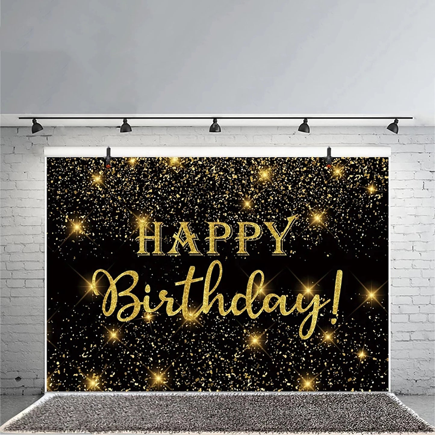 Happy Birthday Backdrop Banner Background Cloth Photo Props Party Decoration New