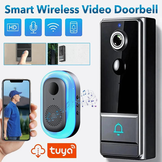 WiFi Doorbell Camera Smart Video Door Bell Audio Intercom Night Vision Doorbell