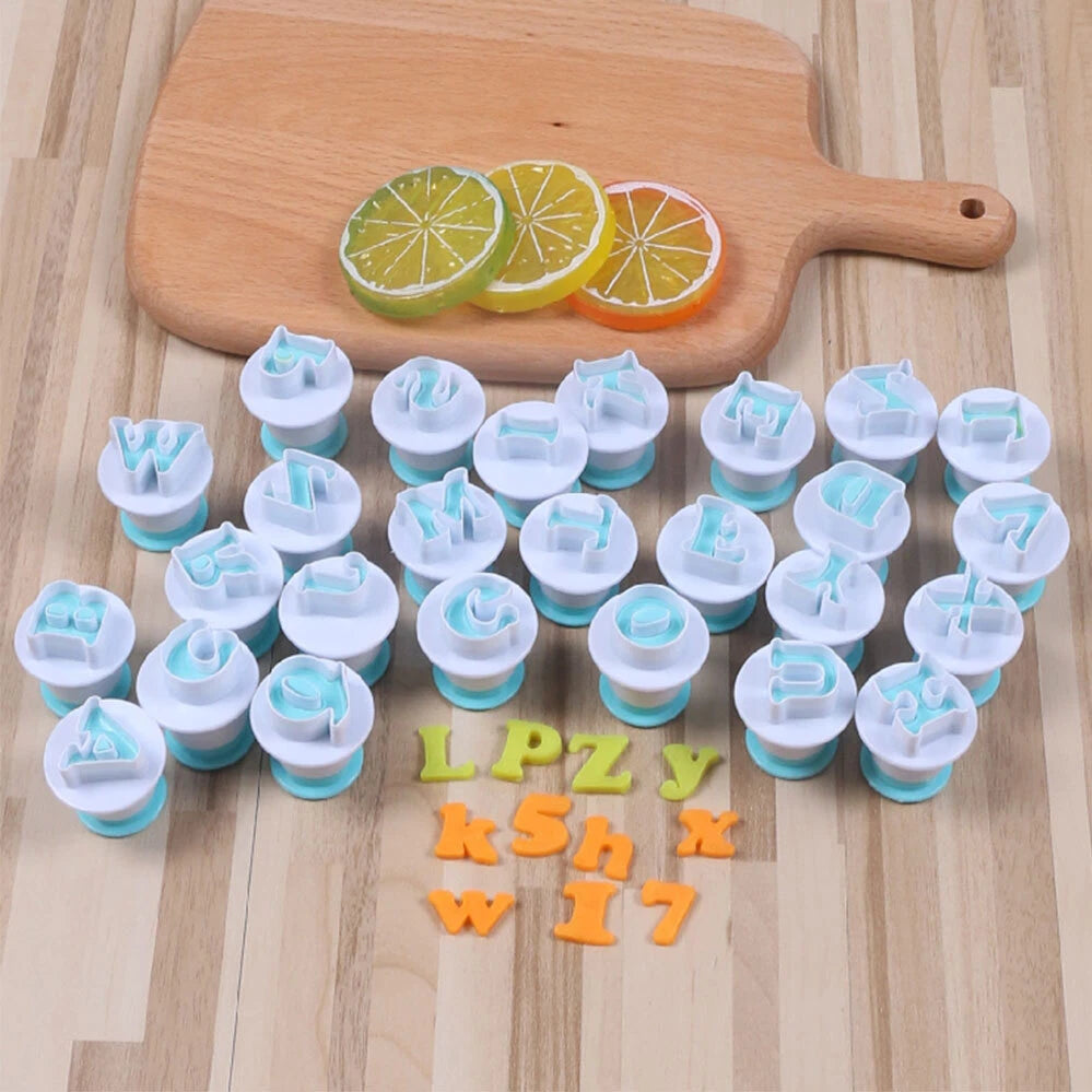 Alphabet Number Cutter Cake Decorating Mold Icing Mould Set Letter Fondant
