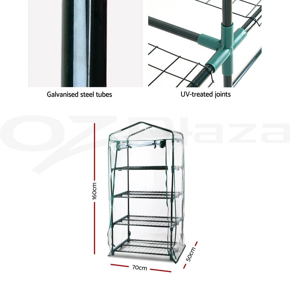 Green Fingers Greenhouse 4 Tiers Mini Green House Garden Bed Planter Box