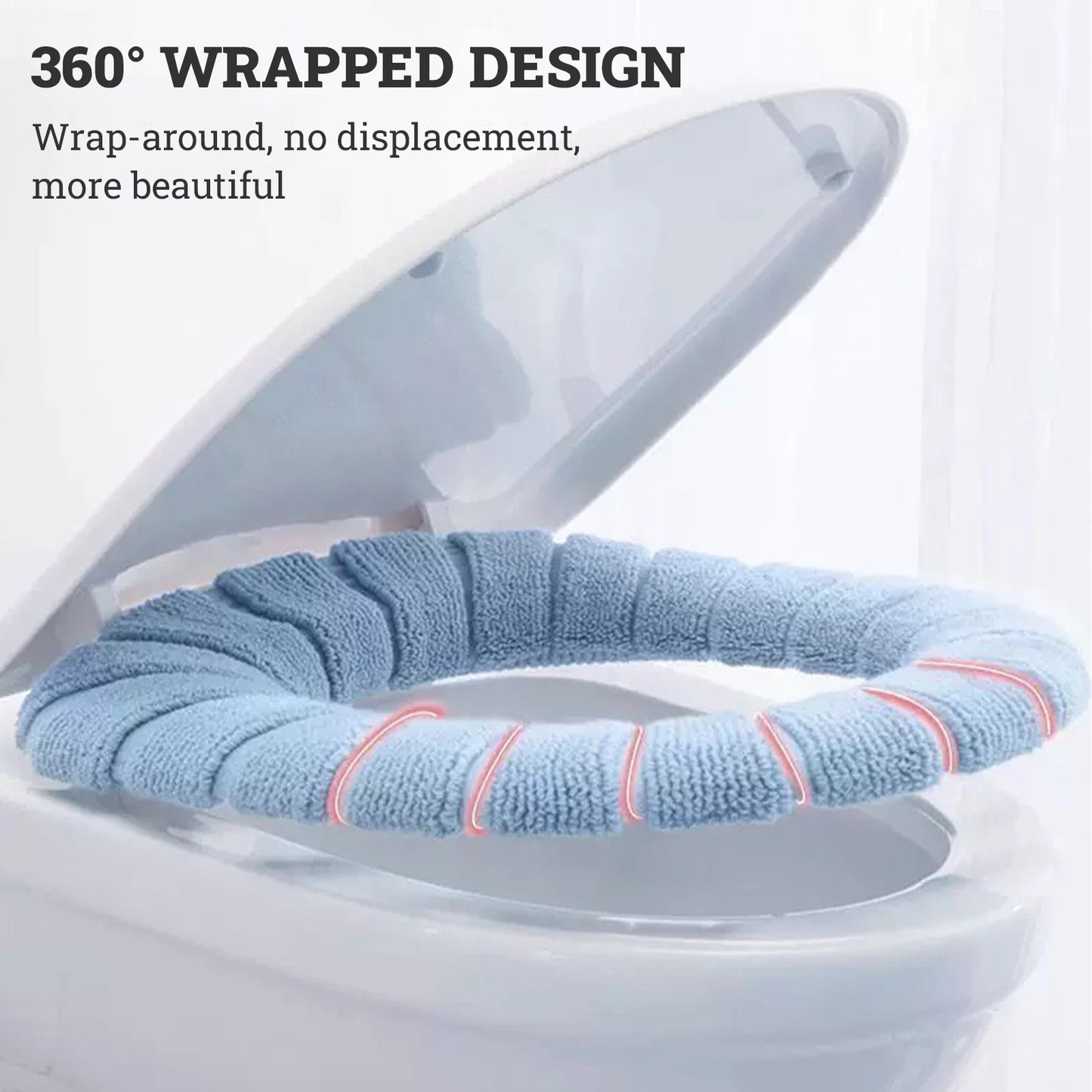 Soft Toilet Seat Mat Bathroom Washable Closestool Cushion Cover Pad Lid Warmer