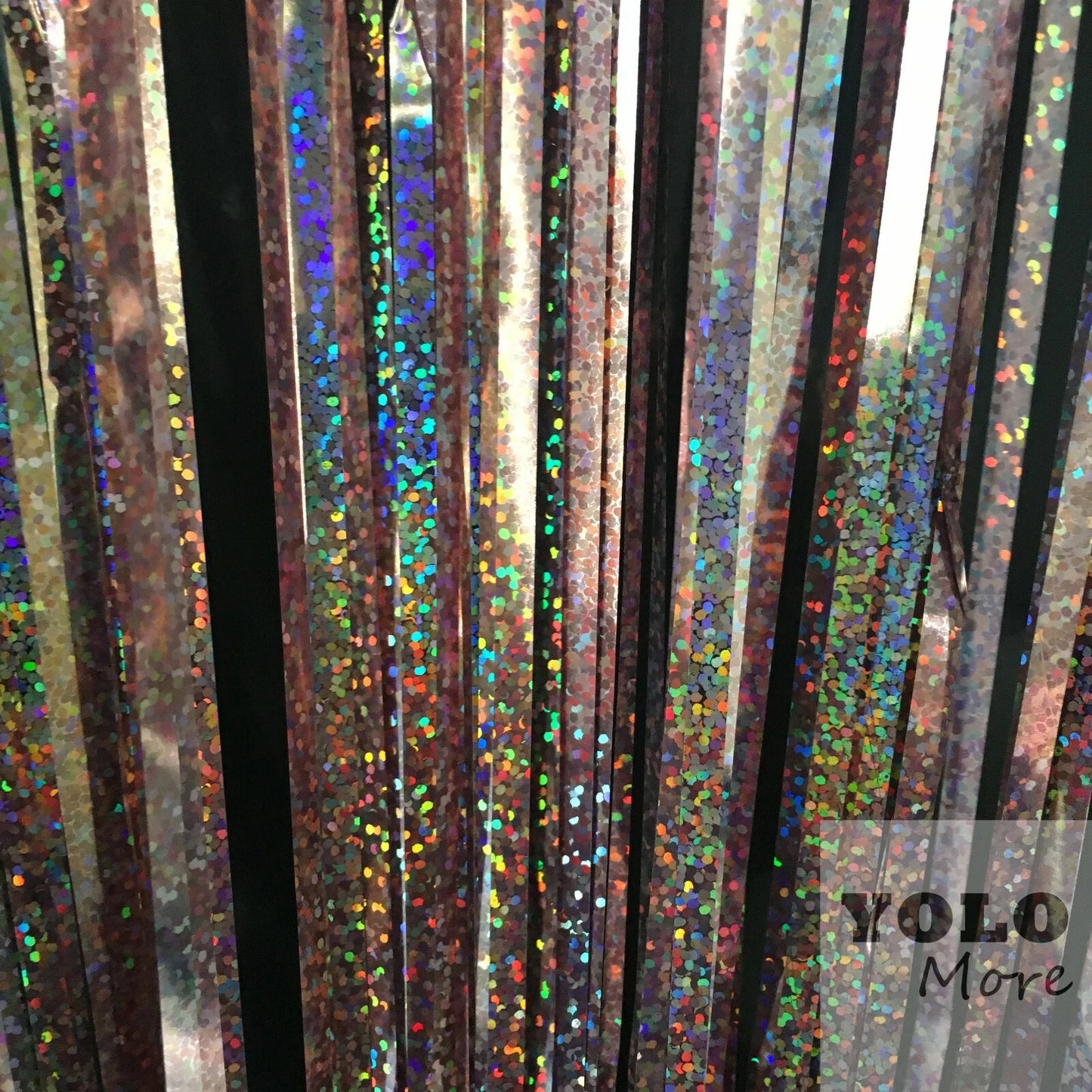 2M Metallic Fringe Tinsel Curtain Foil Backdrop Streamer Event Party Drop AUS