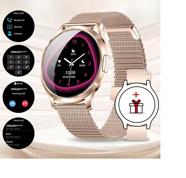 New Smart Watch Full Touch Screen AMOLED Bluetooth Call for Women and Men -DT93