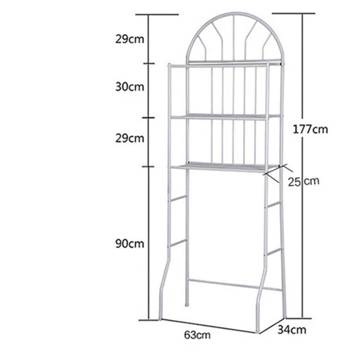 3 Tiers Bathroom Rack Shelf Over Toilet Storage Cabinet Paper Holder Organizer