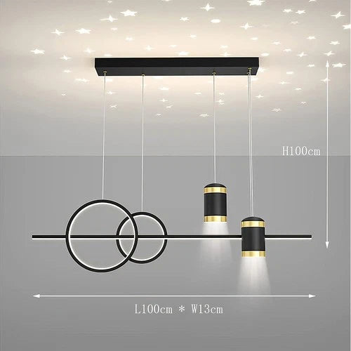 LED Dimming Chandelier Modern Ceiling Light Kitchen Dining Living Room w Remote