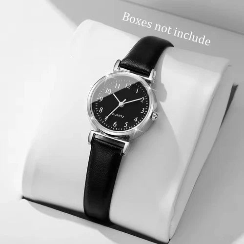 Women's Fashion Luxury Watch Elegant Ladies Small PU Leather Wristwatch New