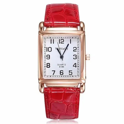 Luxury Rose Gold Ladies Quartz Watch - Fashion Women Leather Wristwatch Style