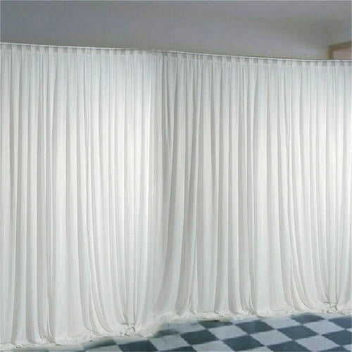 3m 6m White Stage Background Drape Soft Curtains Wedding Birthday Party Photogra