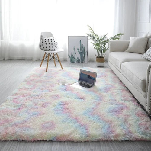 Large Fluffy Shaggy Area Rug Soft Mat Floor Carpet Living Room Bedroom Non Slip