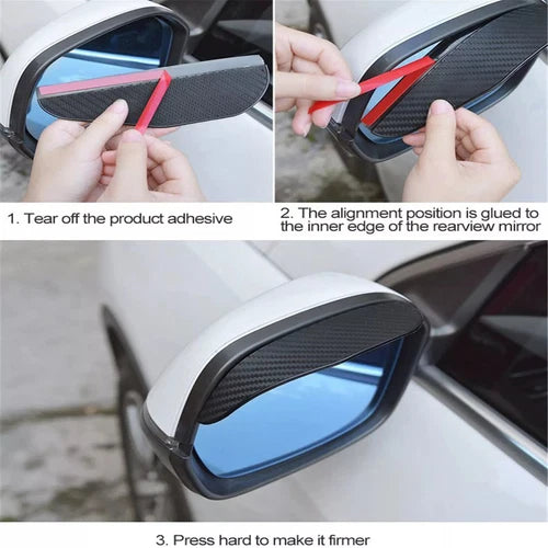 2PCS Car Rear View Side Mirror Rain Board Eyebrow Guard Sun Visor Accessories AU