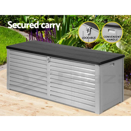 Gardeon Outdoor Storage Box 390/490L Indoor Garden Bench Toy Tool Sheds Chest