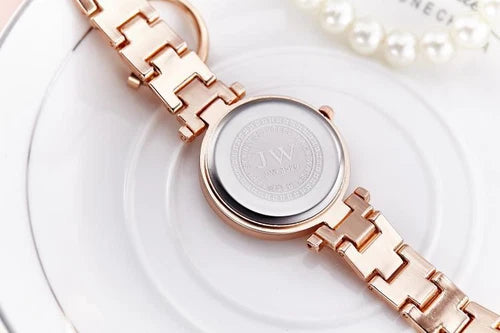 Rose Gold Rhinestone Stainless Steel Luxury Dress Casual Women's Quartz Watches