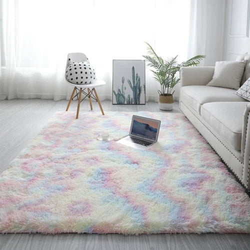 Large Fluffy Shaggy Area Rug Soft Mat Floor Carpet Living Room Bedroom Non Slip