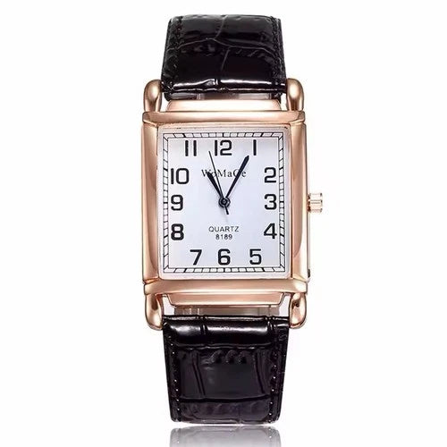 Luxury Rose Gold Ladies Quartz Watch - Fashion Women Leather Wristwatch Style
