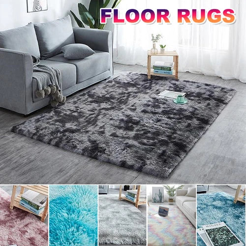 Large Fluffy Shaggy Area Rug Soft Mat Floor Carpet Living Room Bedroom Non Slip