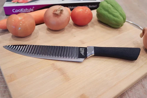 Kitchen Knife Set Chef Knives Stainless Steel Nonstick 6 pieces Scissor