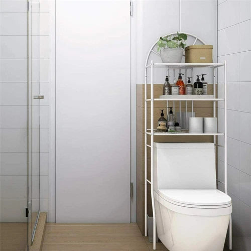 3 Tiers Bathroom Rack Shelf Over Toilet Storage Cabinet Paper Holder Organizer