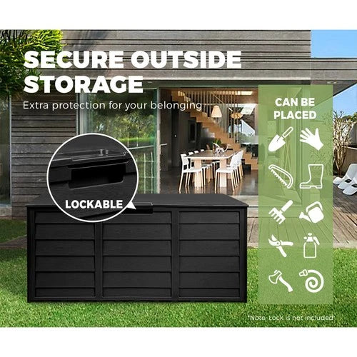 Livsip Outdoor Storage Box Container Garden Shed Toys Tool Chest Indoor Outdoor