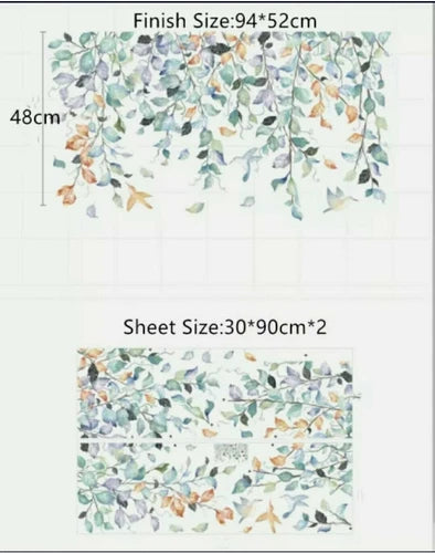 Tropical Colorful Flower Wall Sticker Nursery Wall Decal Home Decor Removable