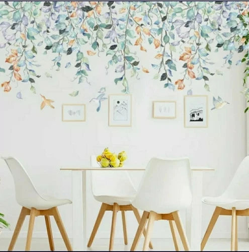 Tropical Colorful Flower Wall Sticker Nursery Wall Decal Home Decor Removable
