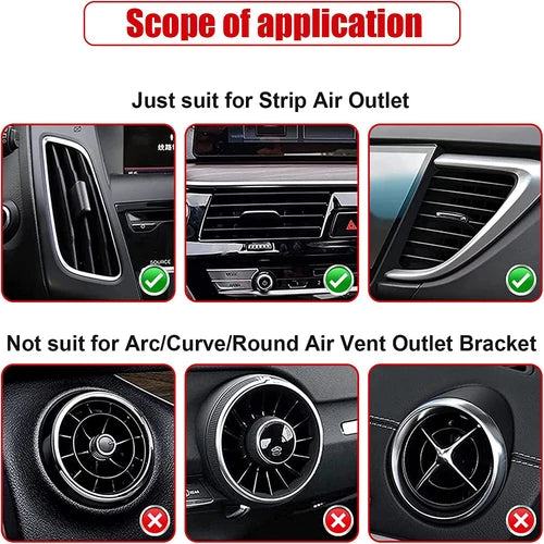 20PCS Red Car Air Conditioner Outlet Vent Decorative Strip Accessories