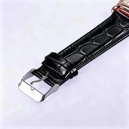 Luxury Rose Gold Ladies Quartz Watch - Fashion Women Leather Wristwatch Style