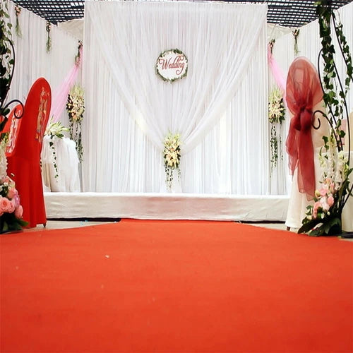 3m 6m White Stage Background Drape Soft Curtains Wedding Birthday Party Photogra