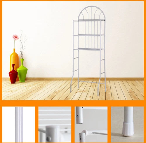 3 Tiers Bathroom Rack Shelf Over Toilet Storage Cabinet Paper Holder Organizer