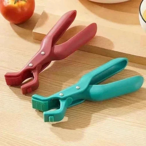 2x Hot Bowl Gripper Anti-Scalding Hot Plate Tongs Bowl Clips Kitchen Gadget Tool