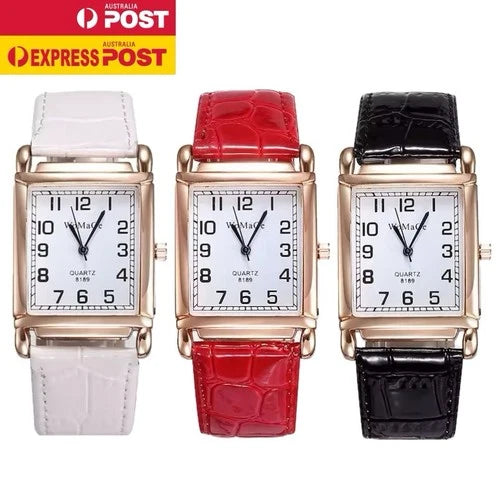 Luxury Rose Gold Ladies Quartz Watch - Fashion Women Leather Wristwatch Style